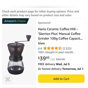 Ceramic Coffee Grinder